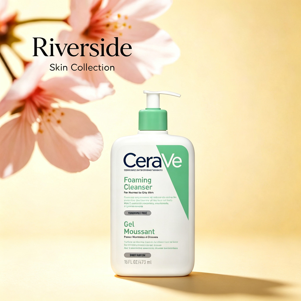 CeraVe Foaming Cleanser โฟมล้างหน้าฟองปราศจากน้ําหอมสําหรับผิวธรรมดา-ผิวมัน