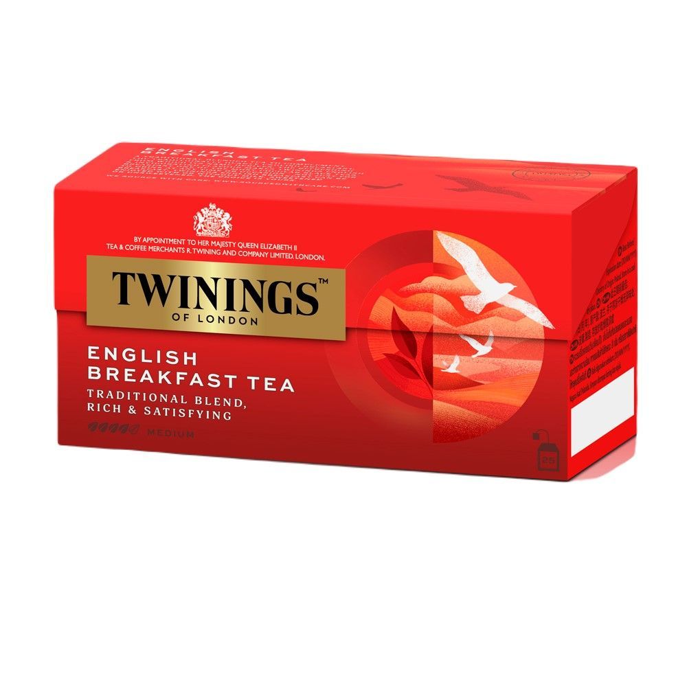 💥 ทไวนิงส์อิงลิชเบรกฟาสต์เอเชีย 2ก.X25ซอง 🎐 TWININGS ENGLISH BREAKFAST ASIA 2G.X25S. ✅ ชาและสมุนไพรช
