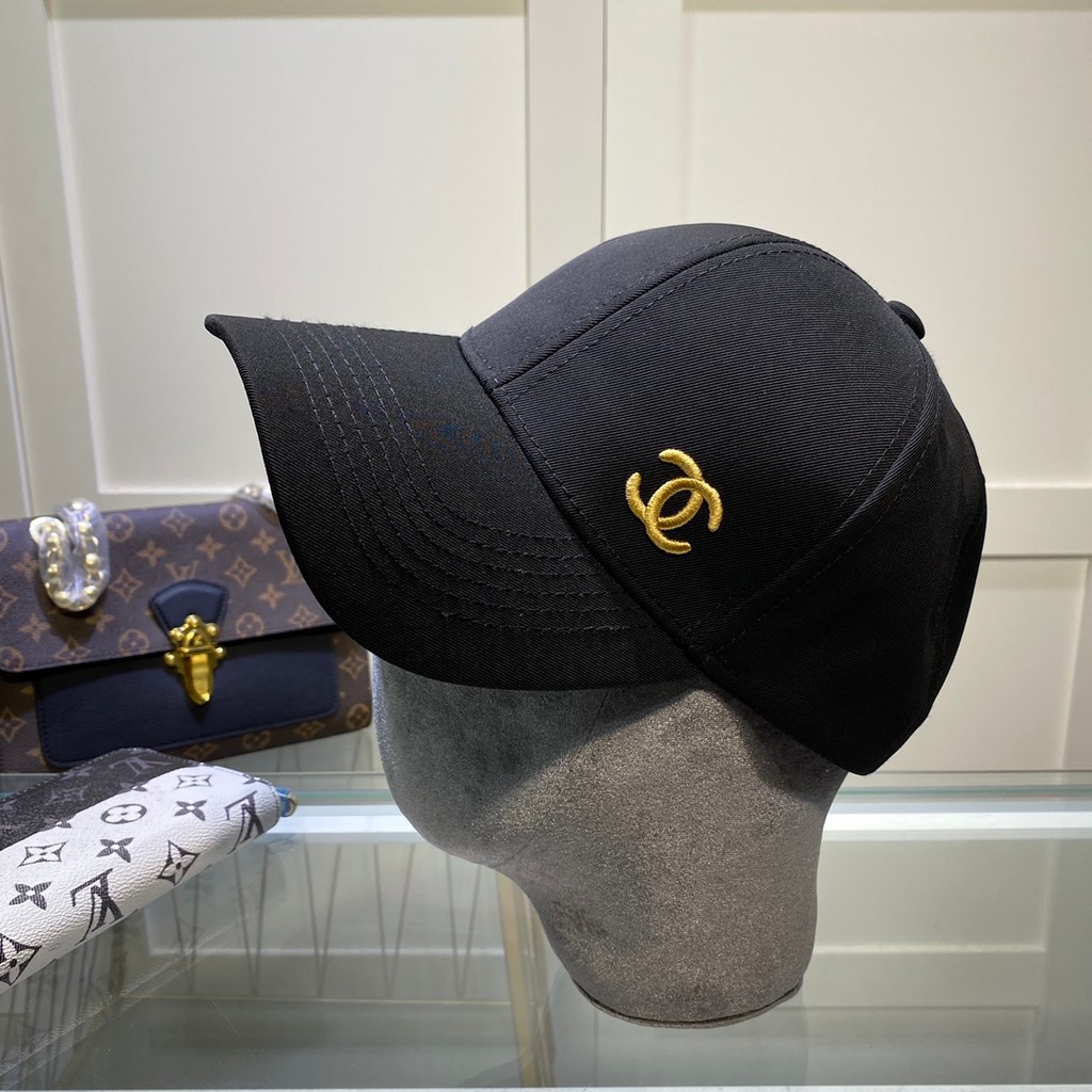 FENDI88 หมวกเบสบอลแฟชั่นพิมพ์ลาย FF สีน้ําตาลสีดํา 2767