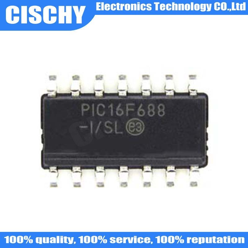 4 ชิ้น/ล็อต PIC16F688 PIC16F688-I/SL PIC16F688-I SOP-14 ในสต็อก