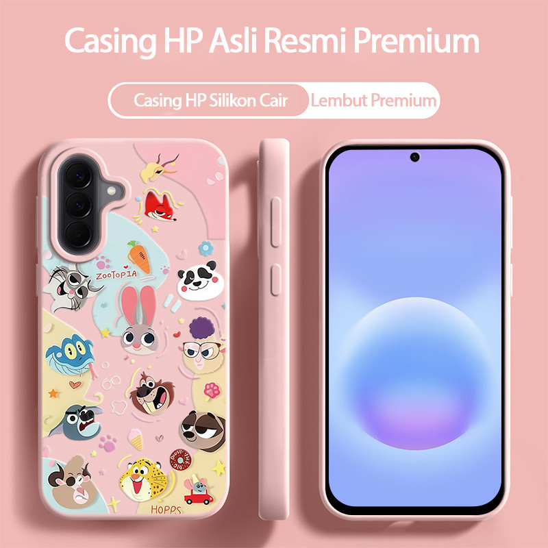 SAMSUNG Zootopia ล่าสุดน่ารักเคสซิลิโคนSamsung 0 A27 A17 5G A57 A07 A37 A05S A26 A15 A36 A55 A56 5G 
