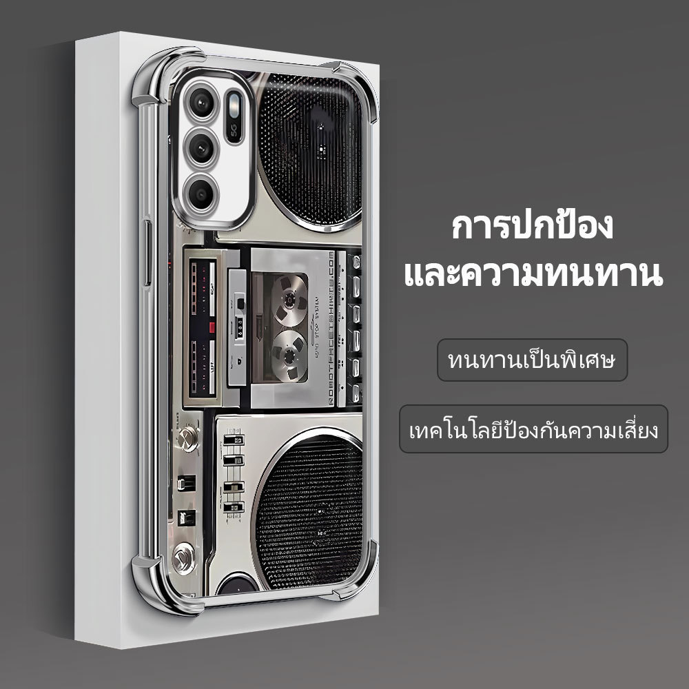 เคส กันมุม สำหรับ For OPPO Reno 6Z 5G เคสโทรศัพท์ เคสออปโป้ เคสนิ่ม Anti Drop โปร่งใส TPU Silicone Soft Shell FS2102