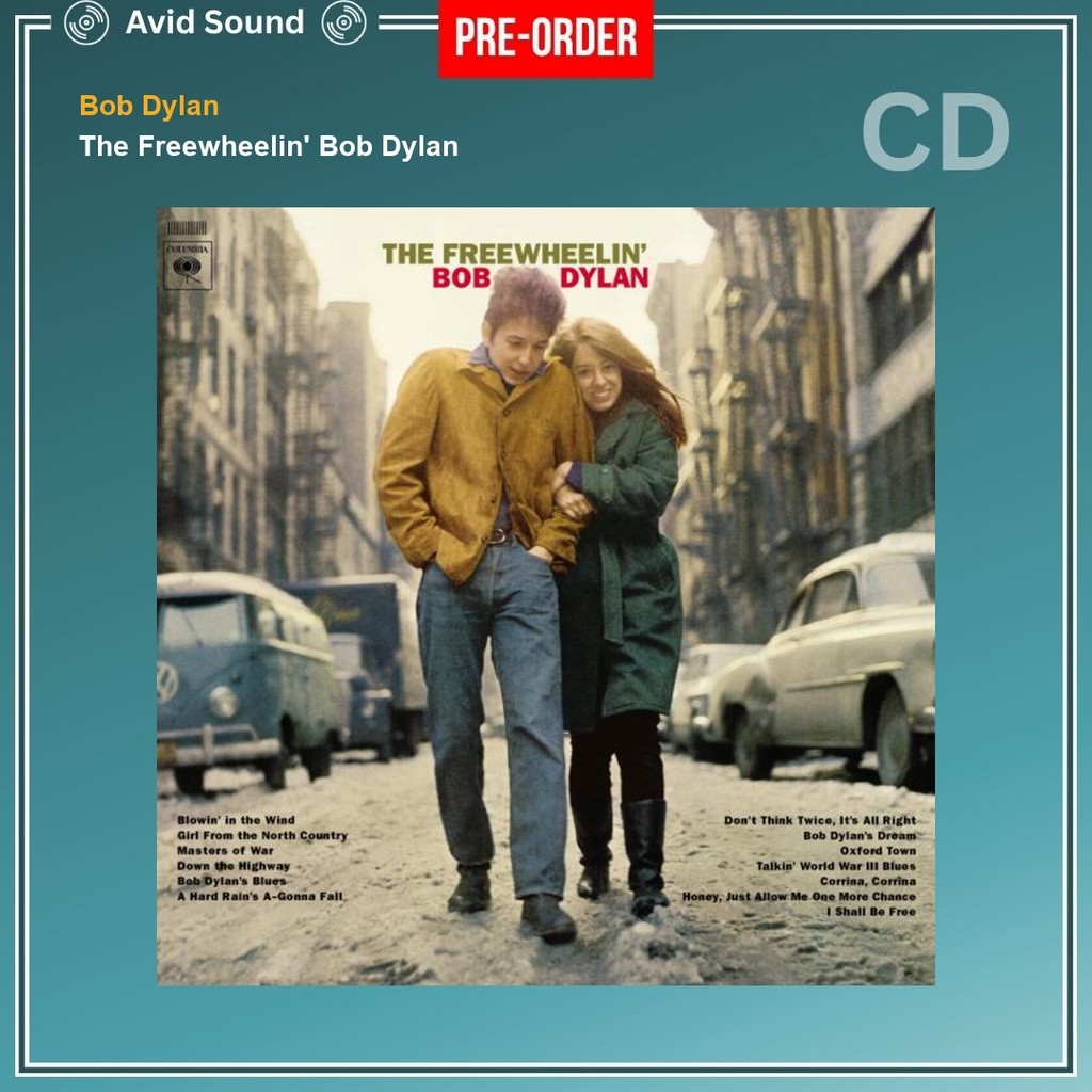 Pre-Order CD แผ่นซีดี Bob Dylan The Freewheelin' Bob Dylan ใหม่ ซีล Bob Dylan CD