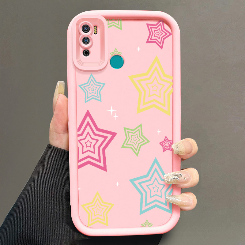 ปลอก Hp สําหรับ Infinix Hot 9 Play Hot 10 Play Hot 11 Play Case Line stars Kasing silicone Cesing Li