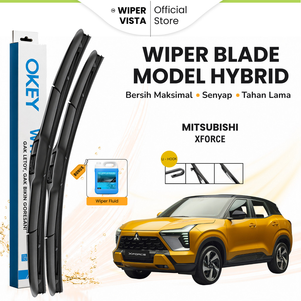 ที่ปัดน้ําฝนกระจกรถยนต์ Mitsubishi XForce Hybrid ฟรีของเหลว