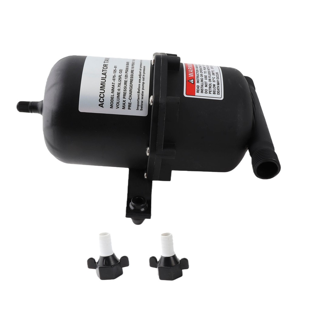 Accumulator ถังความดันปั๊มน้ํา Flow Control 0.75 L 125PSI กันน้ําสําหรับ Marine RV เรือ