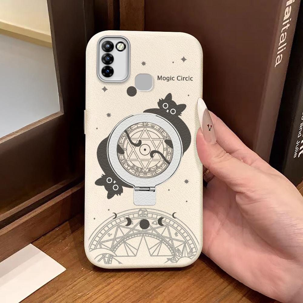 Infinix Smart 5 Hot 10 Lite X657 X657B X657C กรณีการ์ตูนปลอก Hp Kesing ป้องกันเลนส์ PW S5-0072