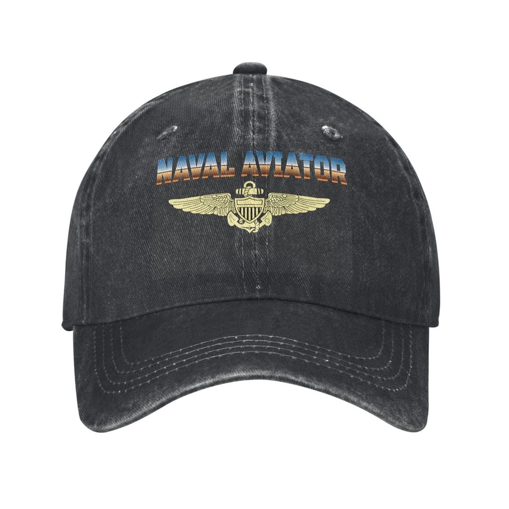 หมวกแฟชั่น Fly Naval Aviator Classic Naval Officer Pilot Wing เบสบอลหมวก Unisex หมวกหนึ่งขนาด
