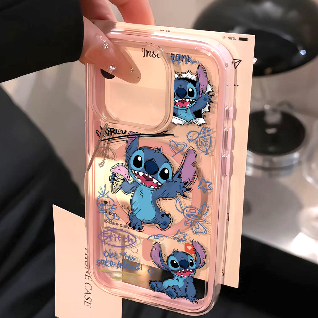 Stitch Cartoon [ Infinity Case] Oppo 16F Reno 16 Pro 5G Reno 15 5G 15F 15 Pro Max A6C 4G A6 A6X 14F 