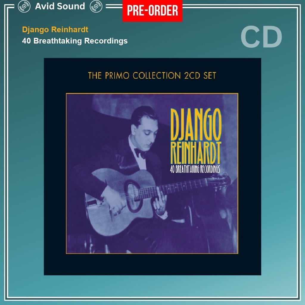 Pre-Order CD แผ่นซีดี Django Reinhardt 40 Breathtaking Recordings ใหม่ ซีล Django Reinhardt CD