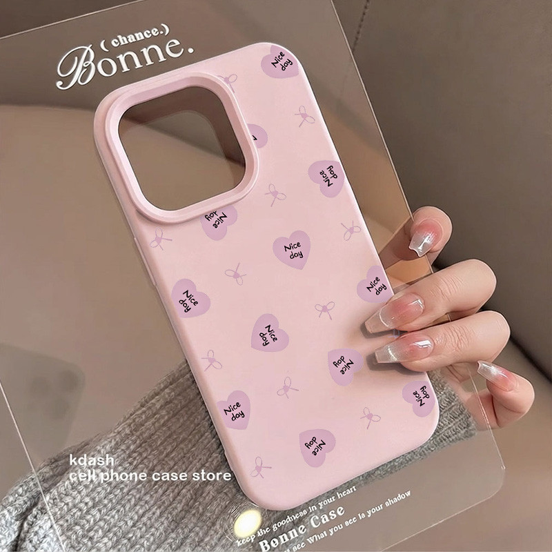 [Heartcasing] ซิลิโคนรักริบบิ้นปลอก Hp Samsung A27 Galaxy A07 A57 A37 A17 5G A36 A55 A35 A56 A15 A05
