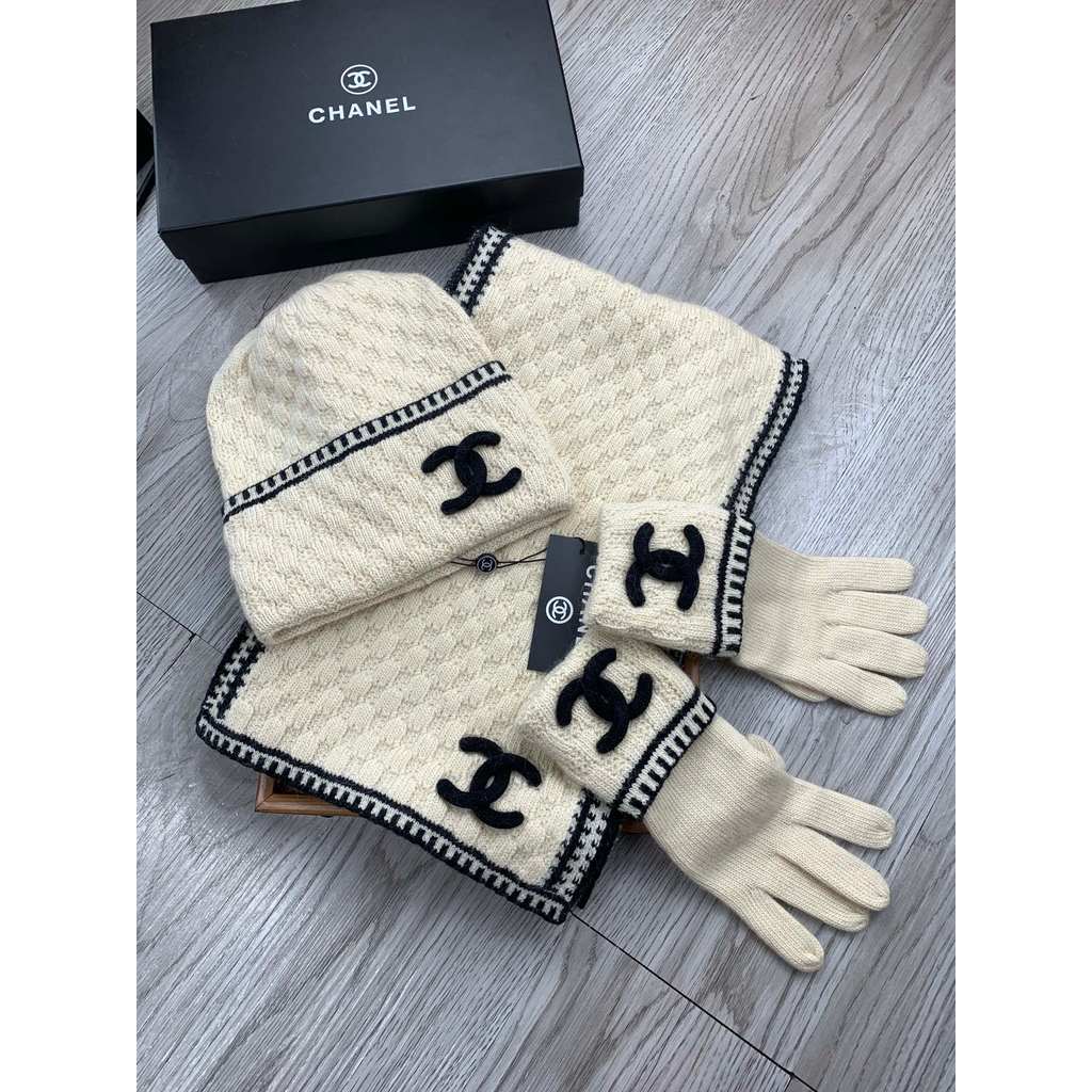 GU888 หมวกบักเก็ตตุ๊กตา GG สีขาวสีดํา