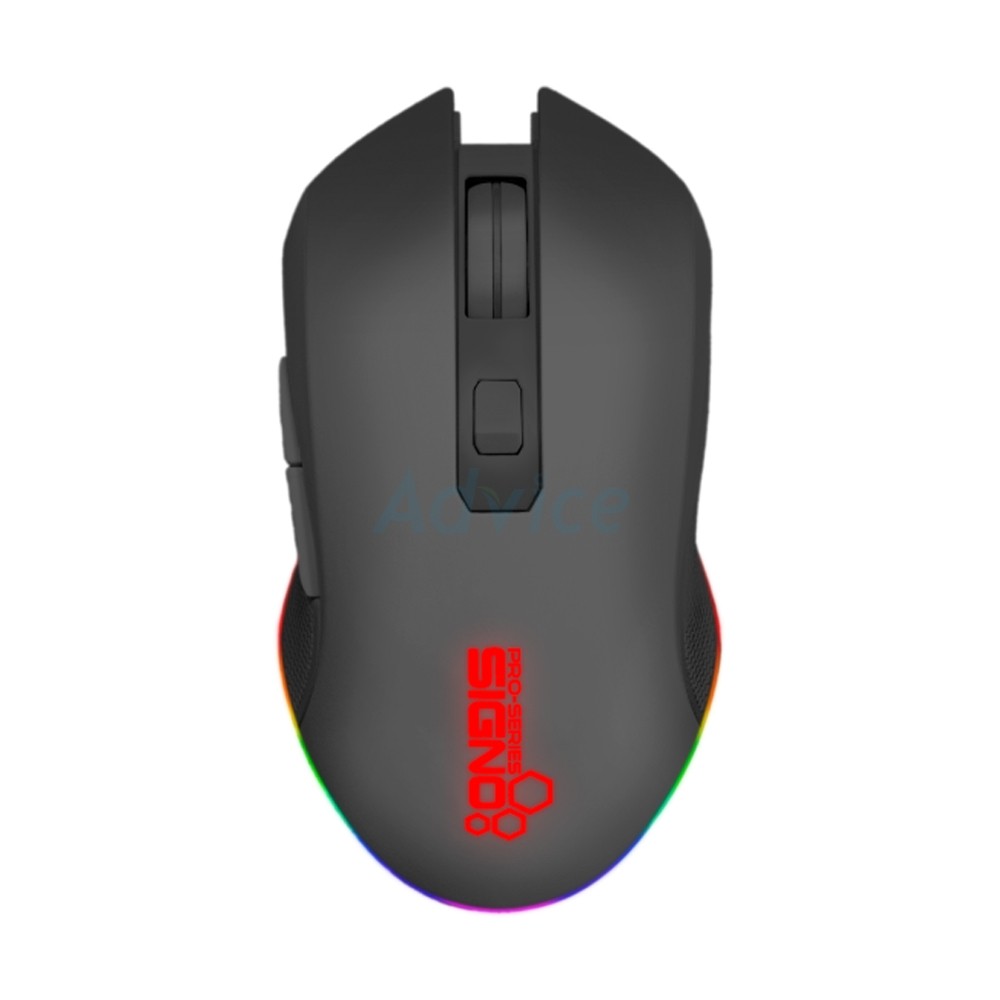 เมาส์เกมมิ่ง SIGNO GM-907 CENTRO สีดำ มีสาย