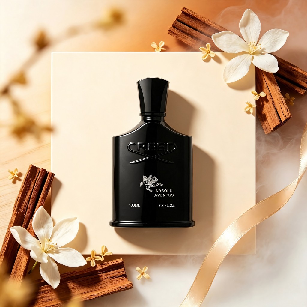 Creed Absolu Aventus ขวดขัดเงาสีดําผู้ชาย Eau de Parfum Rich Fruity Woody Masculine Aroma Premium Lo