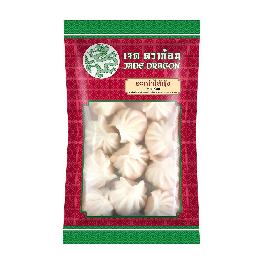 [สินค้าส่งด่วน]เจดดราก้อน ฮะเก๋าไส้กุ้ง 18 กรัมX12