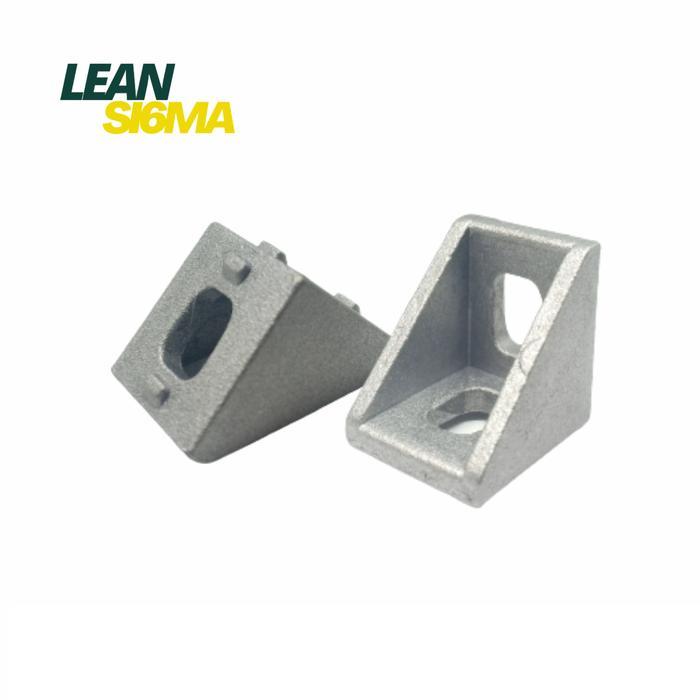 (ORIGINAL) ALUMINIUM BRACKET CORNER SIKU 2020 / GUSSET CORNER PROFILE 2020 -HARYADSGLOBAL