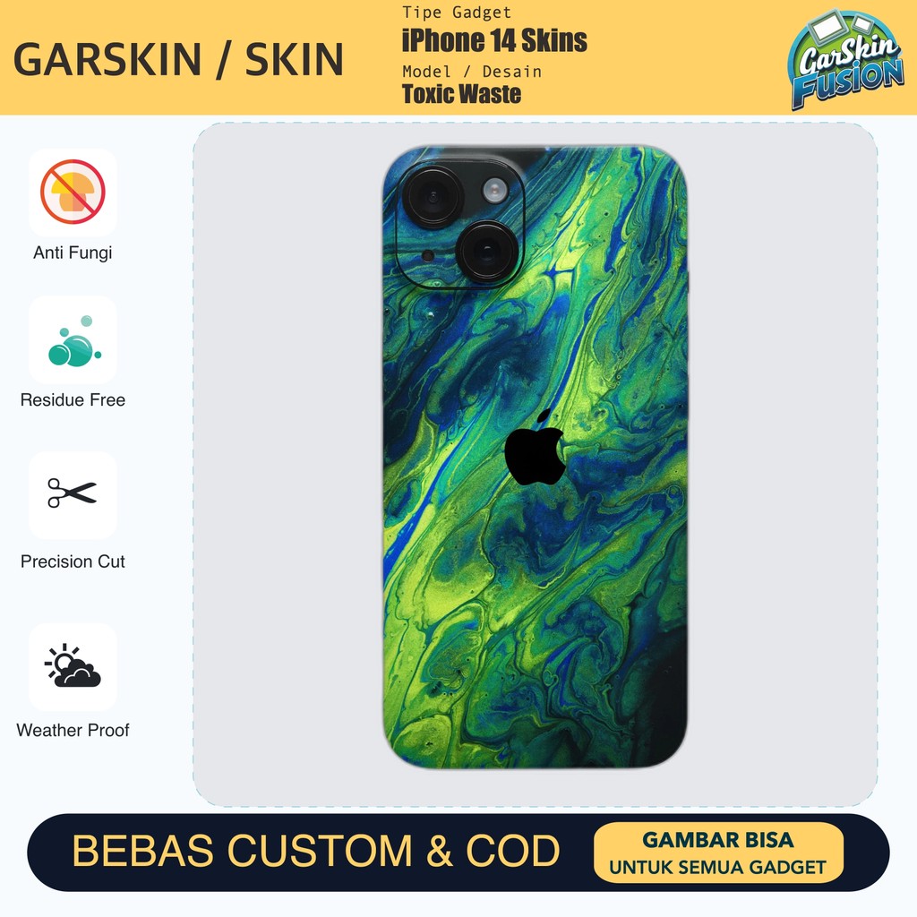 เคสป้องกันรอยขีดข่วนของ IPhone 14 Toxic Waste | โดยฟิวชั่น | รหัส - PQYN