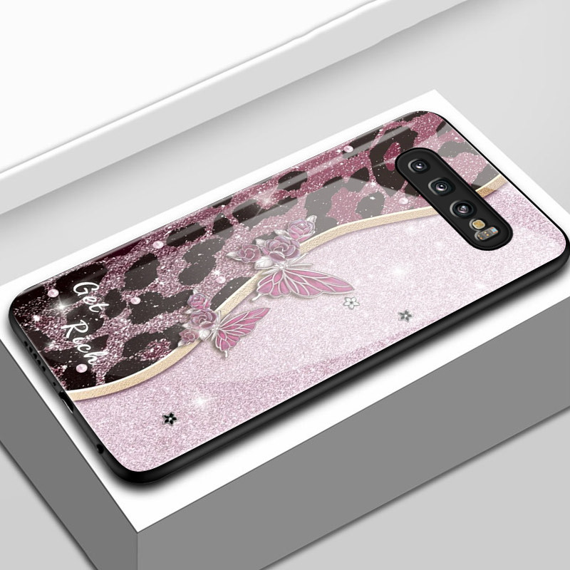 เคสสำหรับ Samsung S10 4G S10 Plus S10 Lite S20 FE S20 Pro S20 Ultra เคสโทรศัพท์ผีเสื้อเปลือกแก้วกันกระแทก