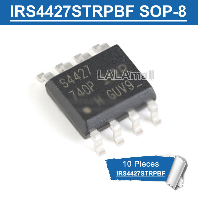 10pcs Original S4427 SOP-8 IRS4427STRPBF SOIC-8 IRS4427S SOP8 SMD 20V Dual Low-side Gate driver IC ย