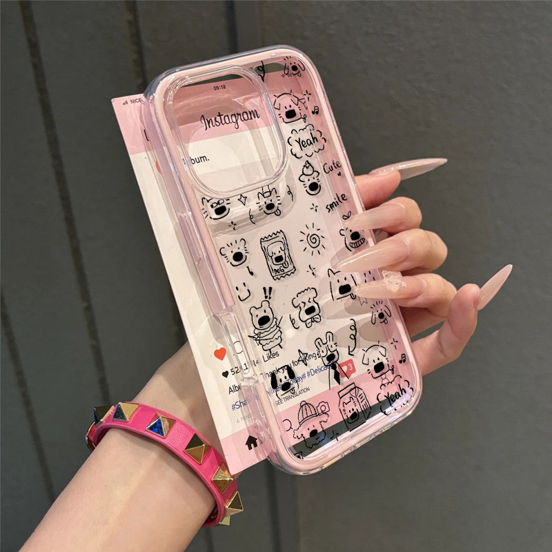 Creative Fancy Dog Casing Hp Vivo iQOO Z10 Lite Y28 Y21D Y17S Y400 V50 Lite V40 Lite Iqoo Z10R Y19S 