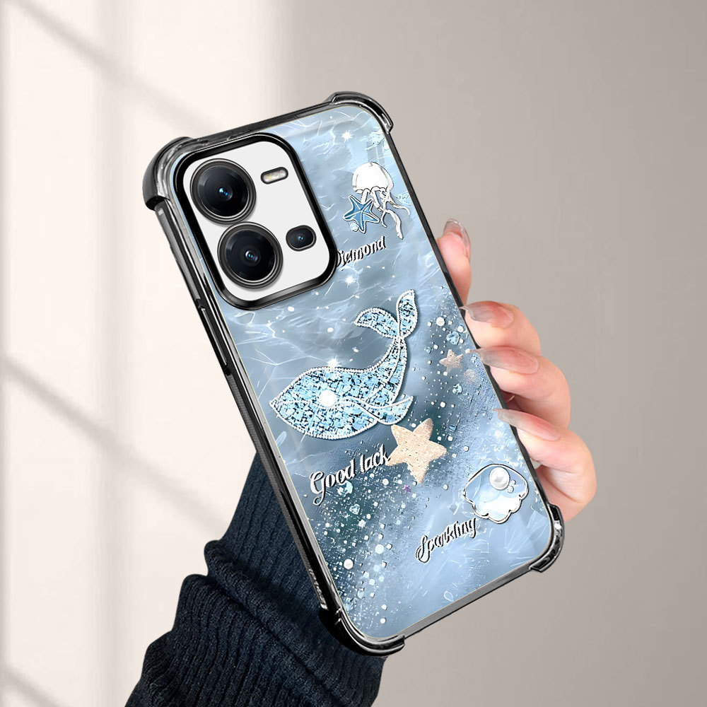 เคส กันมุม สำหรับ For VIVO V25 V25E 5G เคสโทรศัพท์ เคสวีโว่ เคสนิ่ม Anti Drop โปร่งใส TPU Silicone Soft Shell FS2211