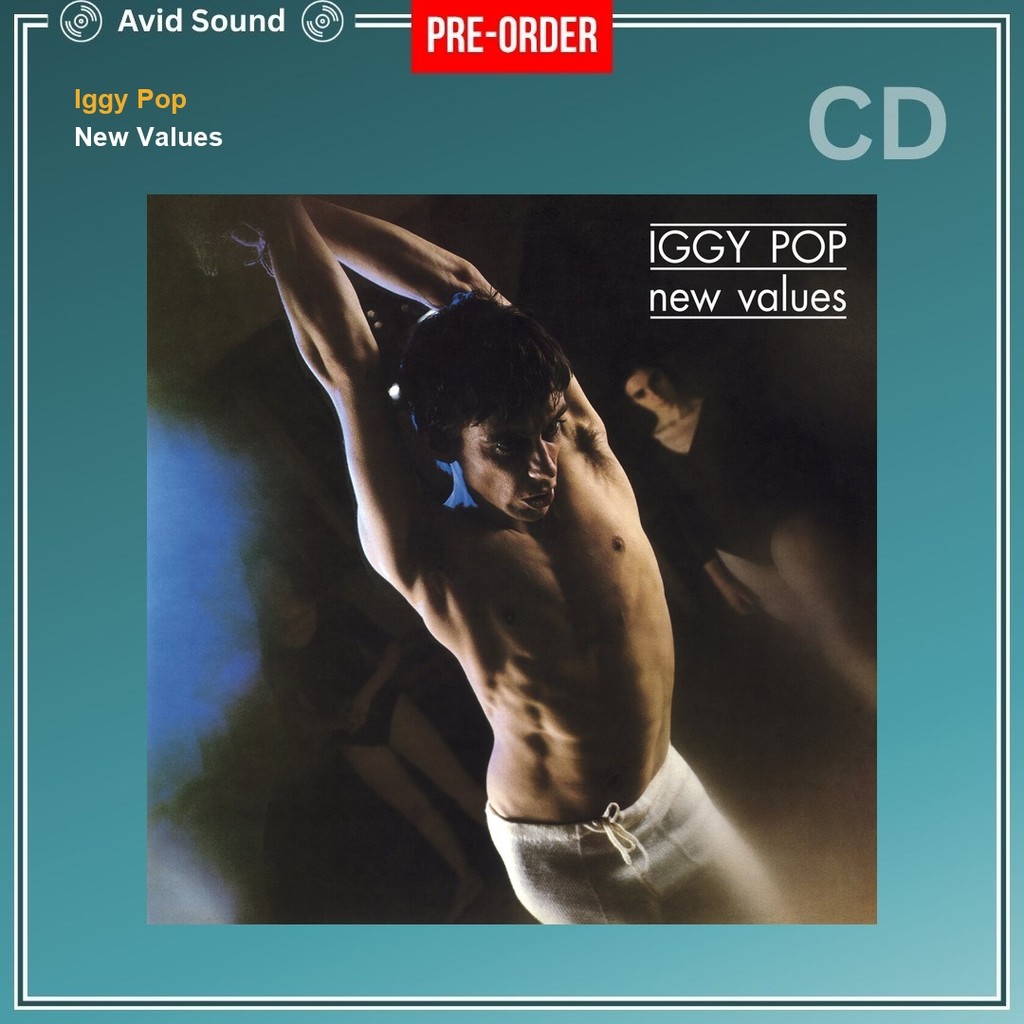 Pre-Order CD แผ่นซีดี Iggy Pop New Values ใหม่ ซีล Iggy Pop CD
