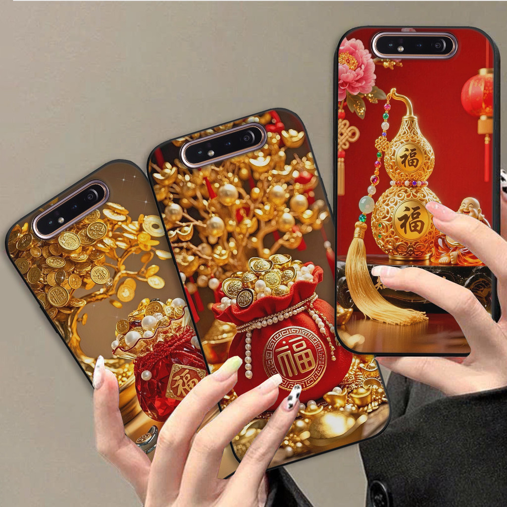 เคส Samsung A80 / A90 4G พร้อมเคส Tet พิมพ์ลาย 3 มิติ