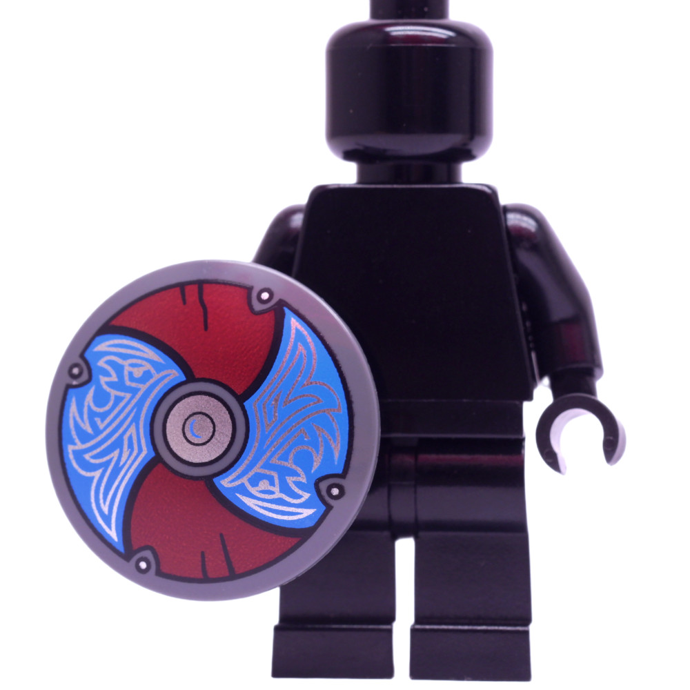 Ploybrick |ราคา/ชิ้น| โล่ Blue Dark Red Ravens Shield
