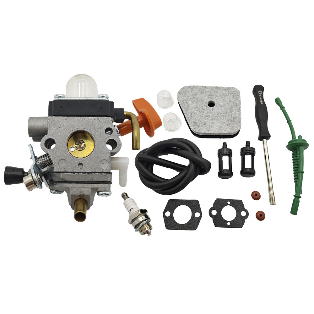 ชุดคาร์บูเรเตอร์สําหรับ FS90R FS90 FS110R FS130R FS100 KM130R KM90R FS100RX KM110R HT100 HT101 Trimm