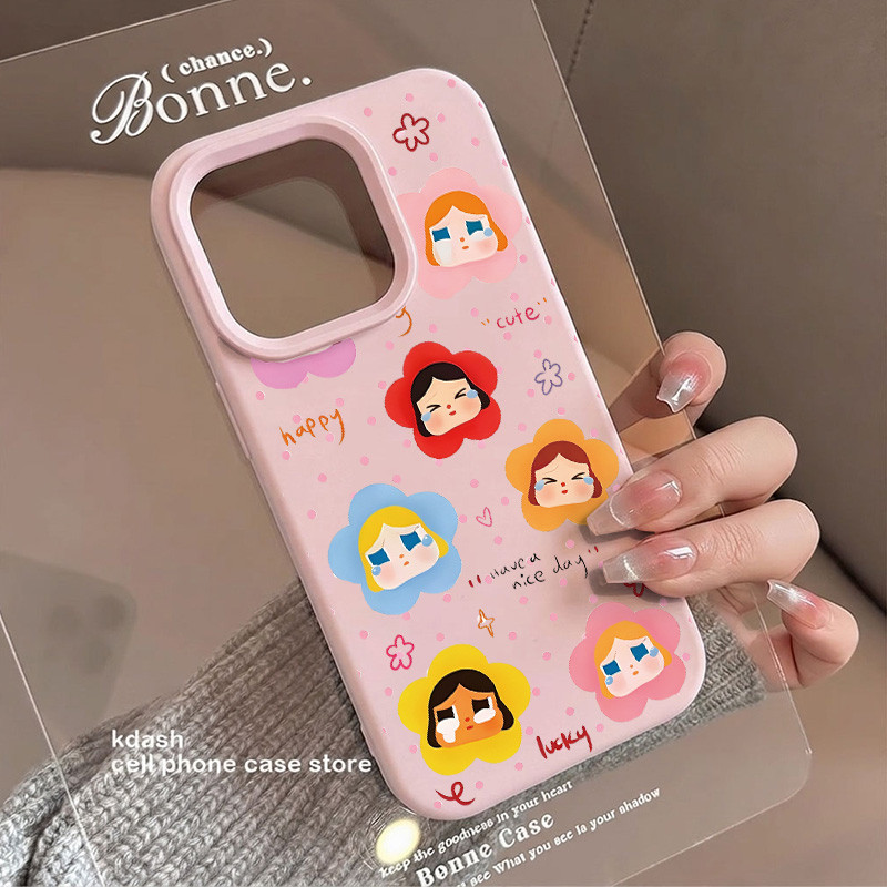 Dot [Heartcasing] ซิลิโคน Cry Baby รูปแบบปลอก Hp Oppo Reno 16 Pro 5G Reno 16F A6X A6 Reno 15 5G 15F 