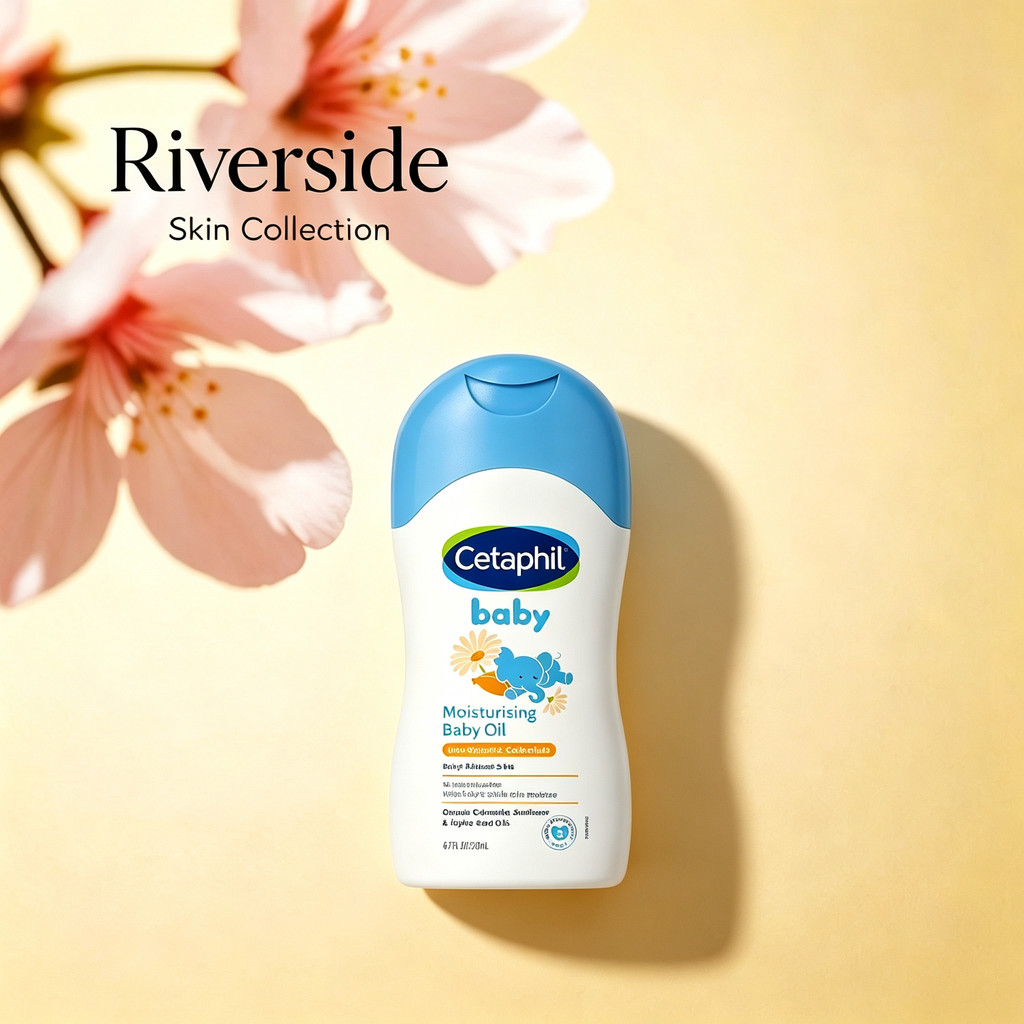 Cetaphil Baby Moisturisting Baby Oil, Nourishing Gentle Massage Oil สําหรับผิวเด็ก