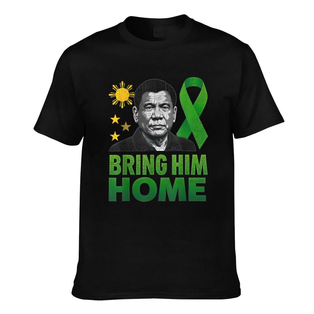 แฟชั่นพิมพ์ Duterte Bring Him Home Philippines Prrd Du30 Supporter Casual Mens Tee