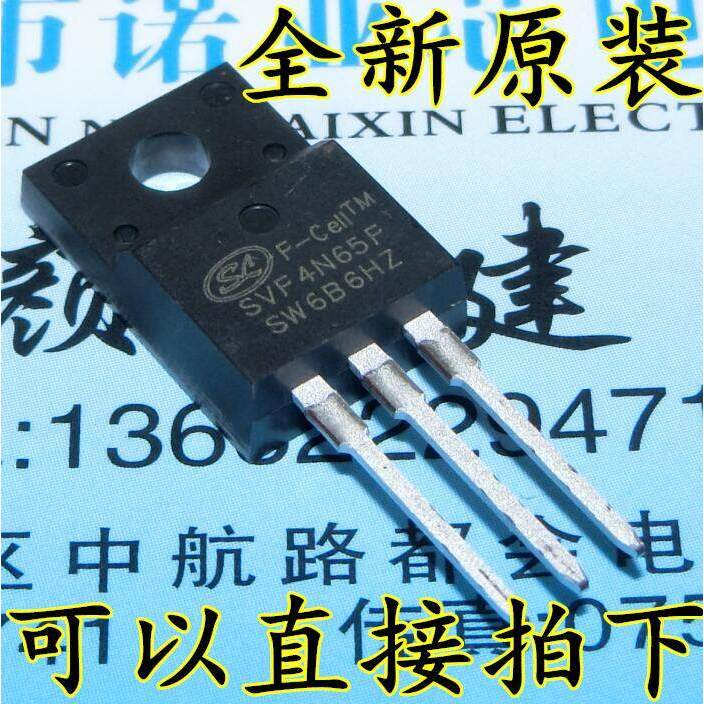 2 ชิ้น SVF4N65F TO-220F SVF4N65 SVF 4N65 4N65F TO220F 4A/650V N-Channel MOSFET ทรานซิสเตอร์ใหม่เดิม