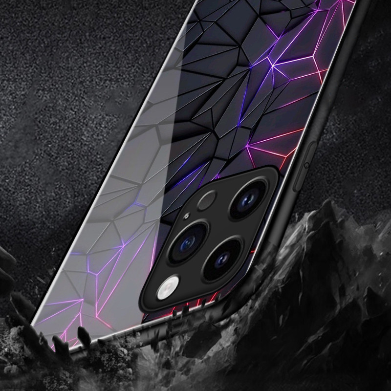 เคสสำหรับ OPPO Reno 12 5G Reno 12 Pro 5G Reno 12F 4G Reno 12F 5G เคสโทรศัพท์รูปเพชรเปลือกแก้วกันกระแทก - รูปที่ 3