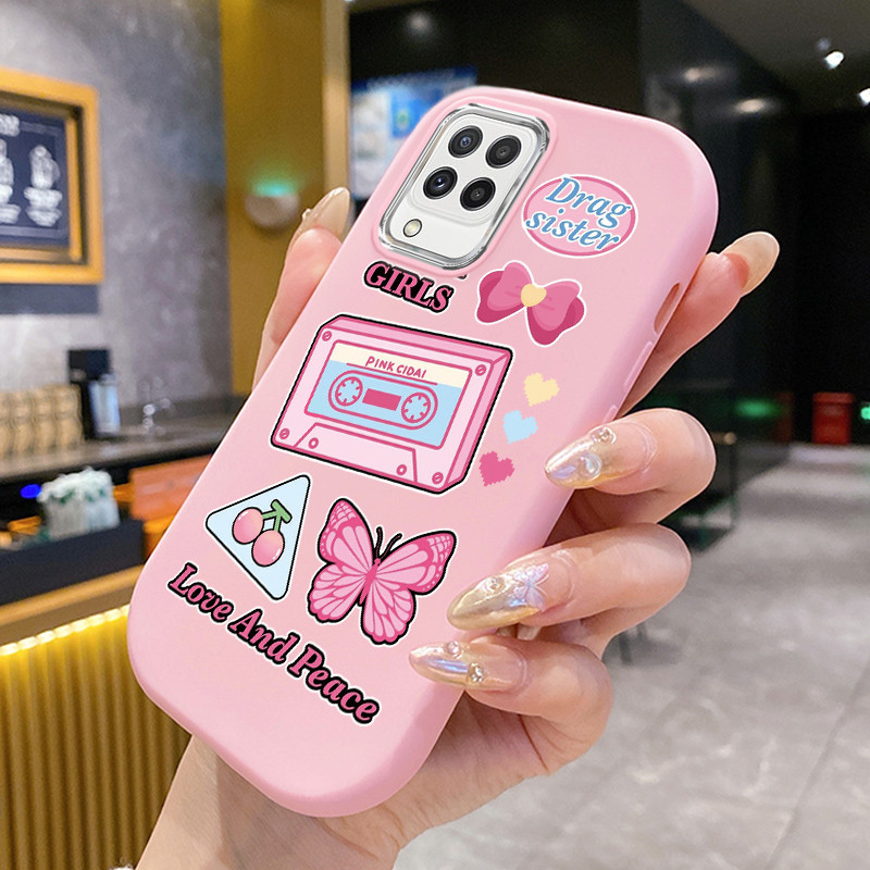 เคสใช้ได้กับ Samsung A22 M22 M32 เคสการ์ตูนสร้างสรรค์