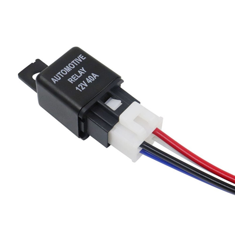 ✨Ready Stock⭐12V 40A รถยานยนต์ Van Boat Bike 4 Pin SPST รีเลย์พร้อมสาย