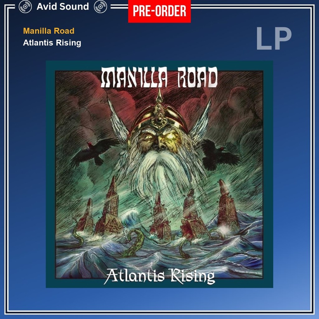 Pre-Order แผ่นเสียง Manilla Road Atlantis Rising ใหม่ ซีล Manilla Road Vinyl LP