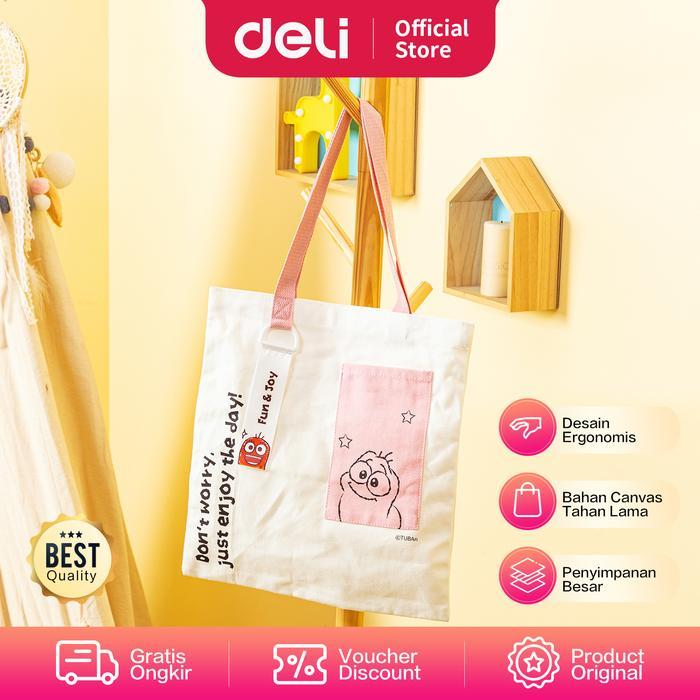 Deli Larva Canvas Bag / Canvas Tote Bag 34x3cm EH800