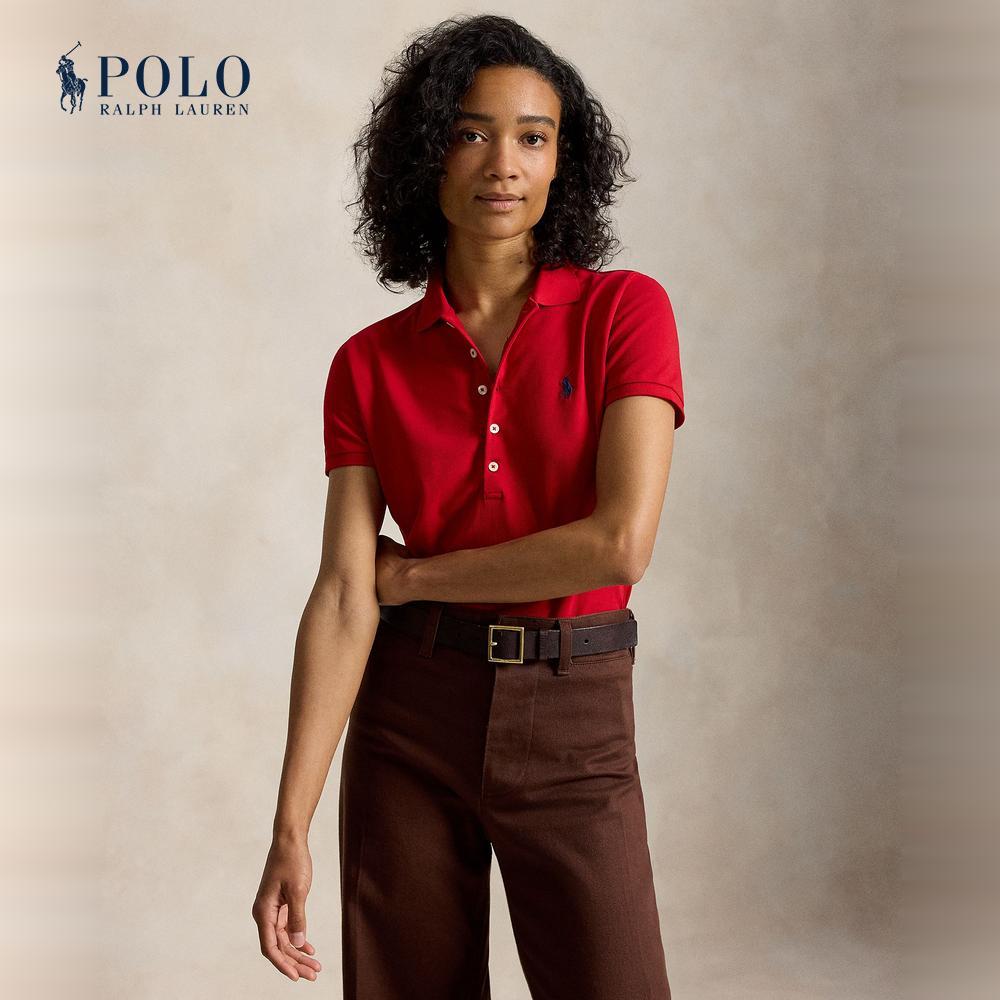 Polo Ralph Lauren เสื้อโปโลผู้หญิง รุ่น WMPOKNINB920304 สีแดง