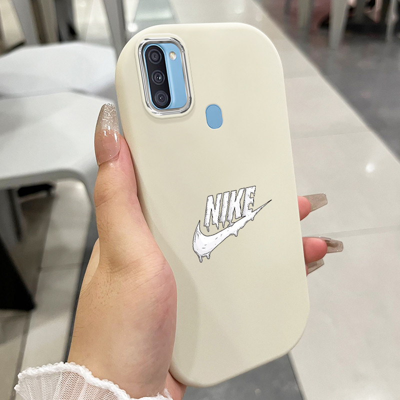 เคสสำหรับ Samsung Galaxy A11 M11 เคสโทรศัพท์แบรนด์อินเทรนด์กันกระแทกกลมและอ้วน