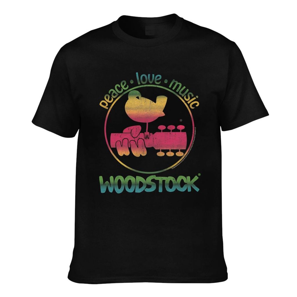แฟชั่นพิมพ์ King Gizzard และ Lizard Wizard Peace Love Music Casual Mens Tee