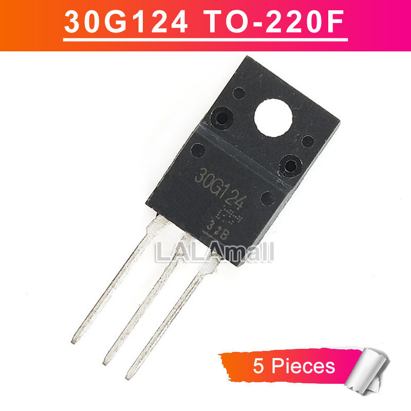 5 ชิ้นเดิม 30G124 TO-220F GT30G124 TO-220 430V/200A ทรานซิสเตอร์ IGBT
