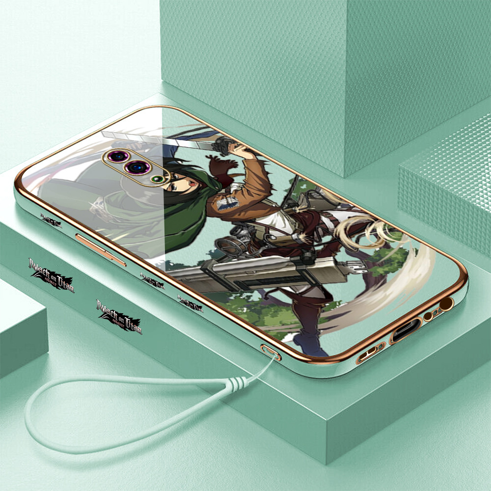 LOKAL [จัดส่งในพื้นที่] OPPO Reno 3 4 4f 5 5k 6 7 7z 8 8T 8Z 4G 11F 13F 13FS 5G Casing HP Attack on 