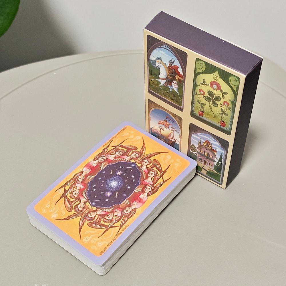Mystical Lenormand Deck พิมพ์บน 350GSM Double-embossed Cardstock 36 ชิ้น Lenormand การ์ด 9*6 ซม.