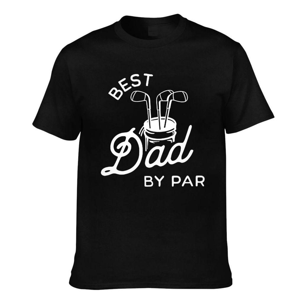 Casual Tee Best Dad By Par Vintage Tshirt For Man Clothes