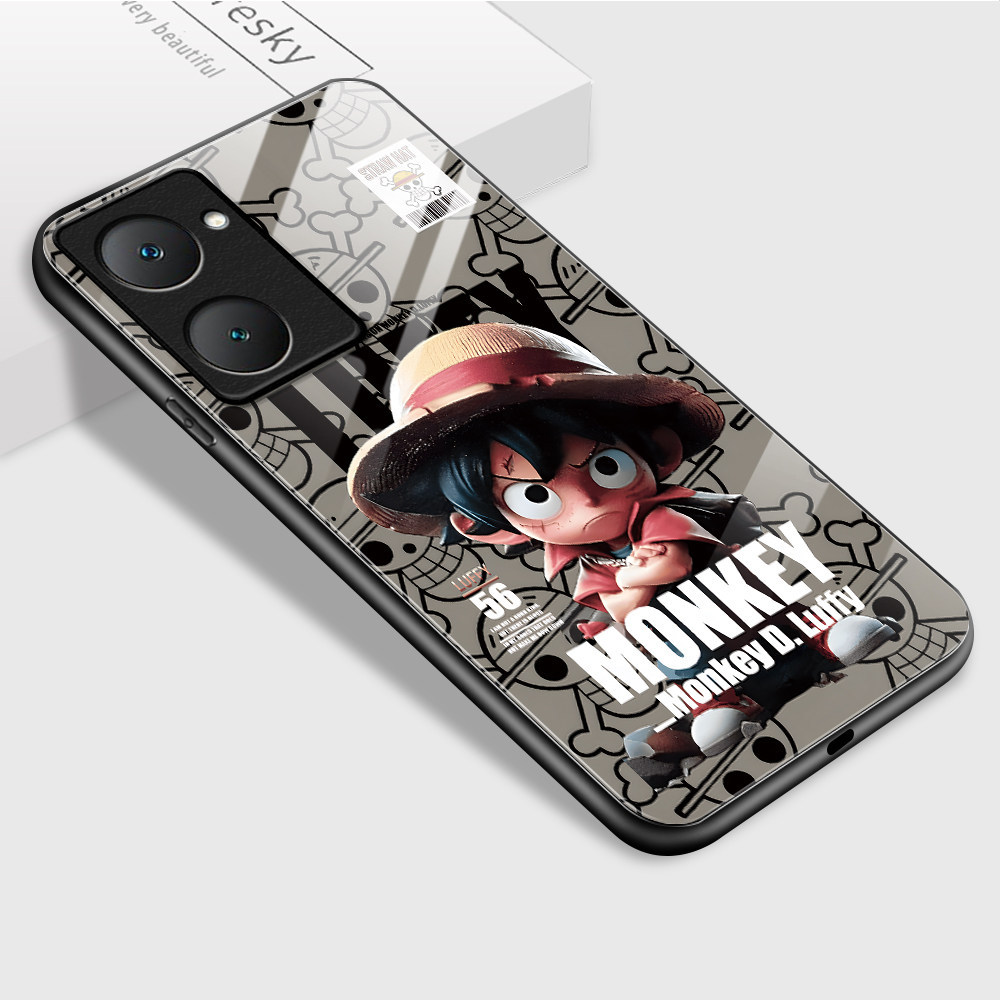 เคส For VIVO Y03 Y03T Y18 Y28S 5G เคสโทรศัพท์ เคสมือถือ เคสวีโว่ เคสแข็ง Hard Phone Glass Case BLK