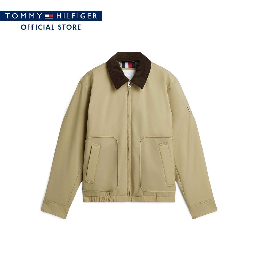 Tommy Hilfiger เสื้อแจ็คเก็ต ผู้ชาย รุ่น MW0MW44783 RBZ - สีเบจ ทรง Regular