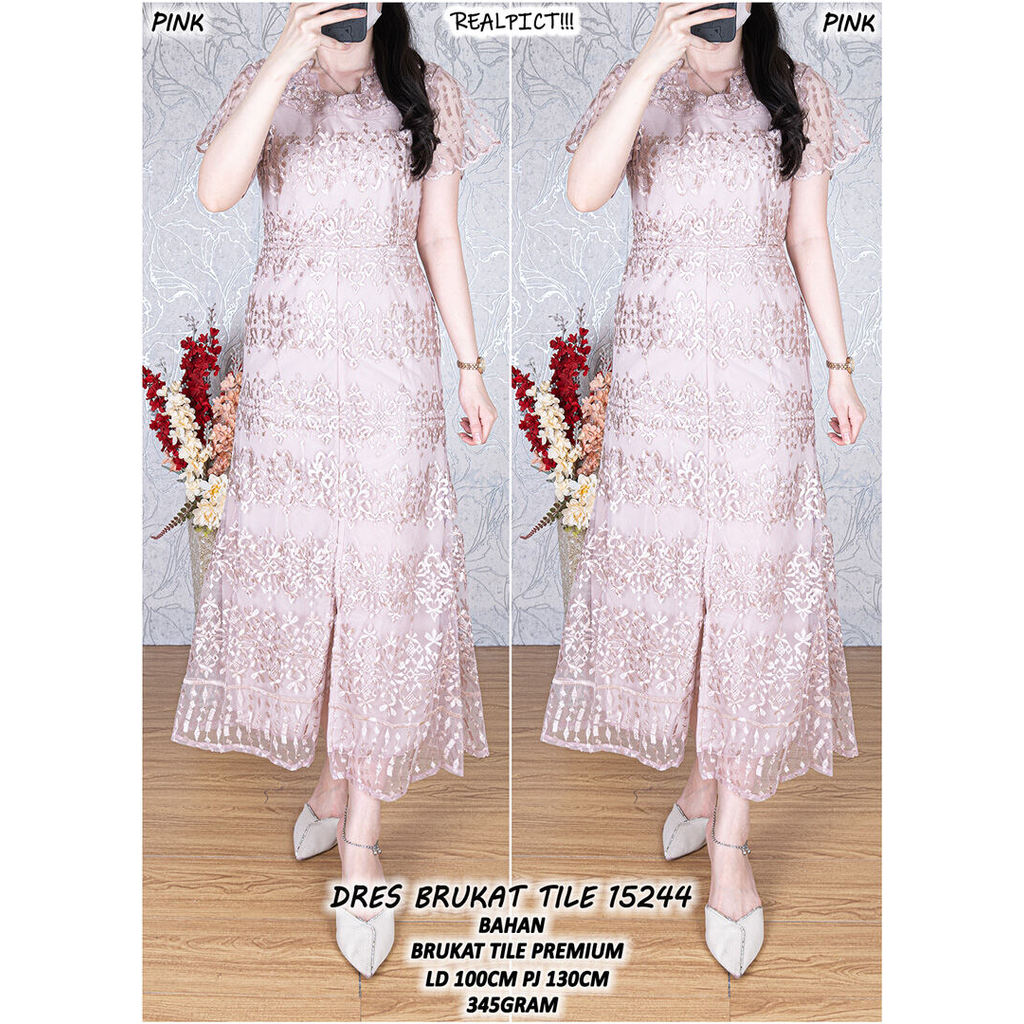 BRUKAT TILE DRESS 15244 (ALWAY STOCK READY)