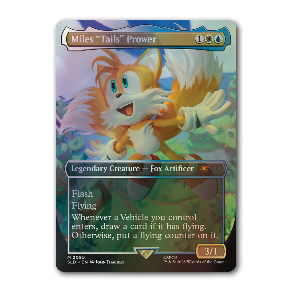 [MTG] Miles "Tails" Prower [SLD] [Multi] [Mythic] [Rainbow Foil] [ENG] [2025] (Magic: The Gathering)