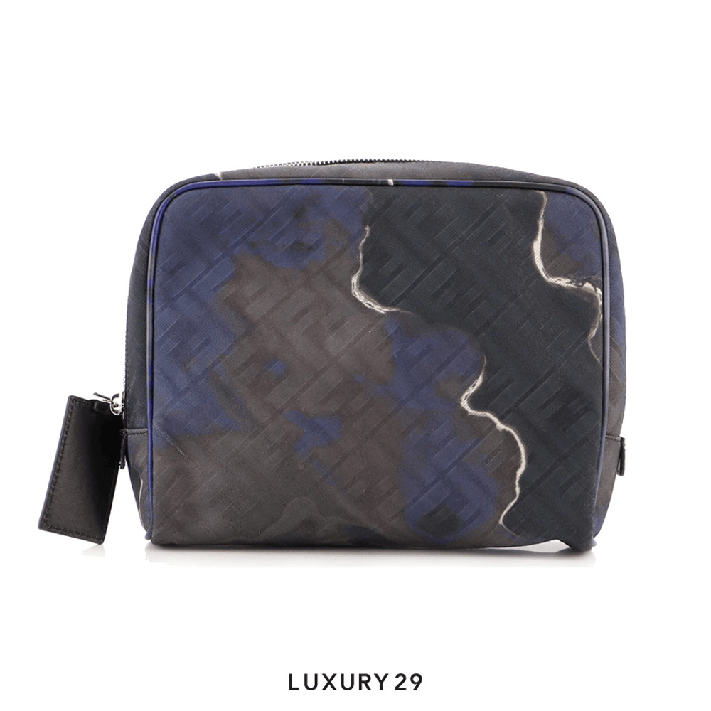 กระเป๋า Fendi FF Motif Toiletry Pouch Zucca Canvas Multicolor (พร้อมส่ง)